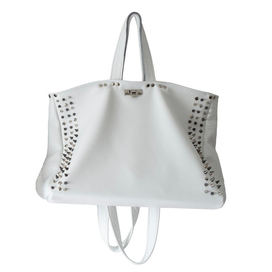 Studded Bag - White